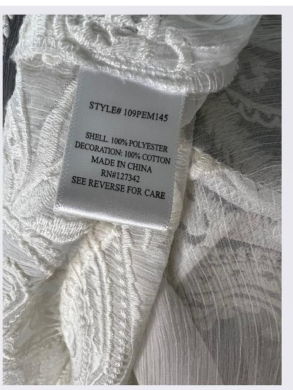 Anthropologie Beyond Vintage Embroidered Lace Kimono – Size XS/Small - Picture 9 of 12